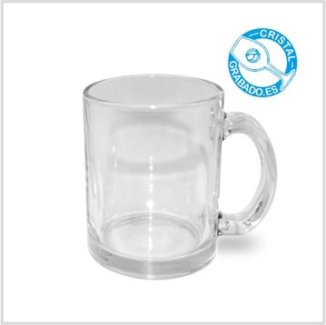 Taza de cristal personalizada sublimación color